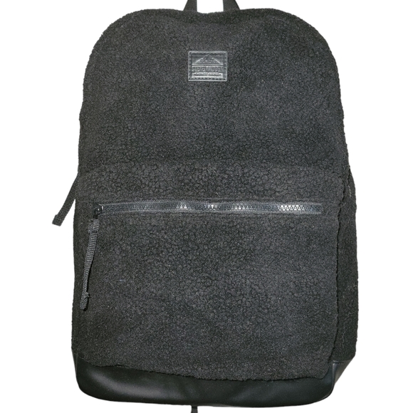 NEW Steve Madden Black Sherpa Full Size Backpack Unisex or Men's - Picture 1 of 8